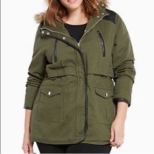 Torrid Sherpa Lined Twill Jacket